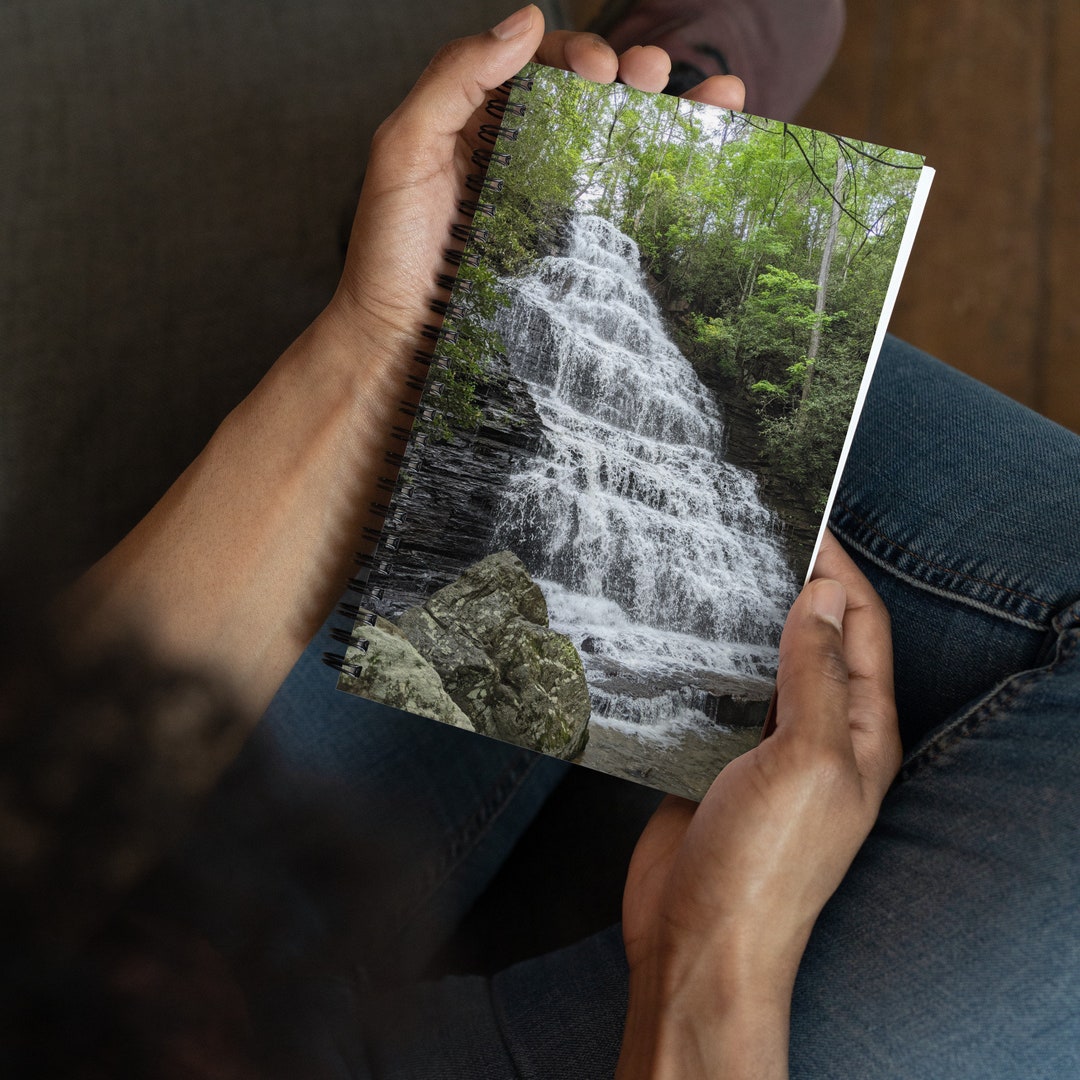 Waterfall Spiral Notebook Cascading Falls Journal Tennessee - Etsy