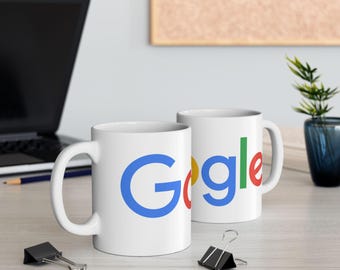 Google Mug - Ceramic Mug for Coffee Lovers, Office Gift, Tea Cup, Geek Gift, Programmer Cup, IT Gift, Computer Nerd Mug