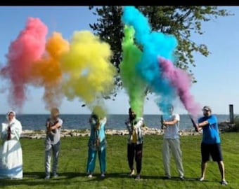 Rainbow Biodegradable Powder Poppers – Party Celebration Send-Off