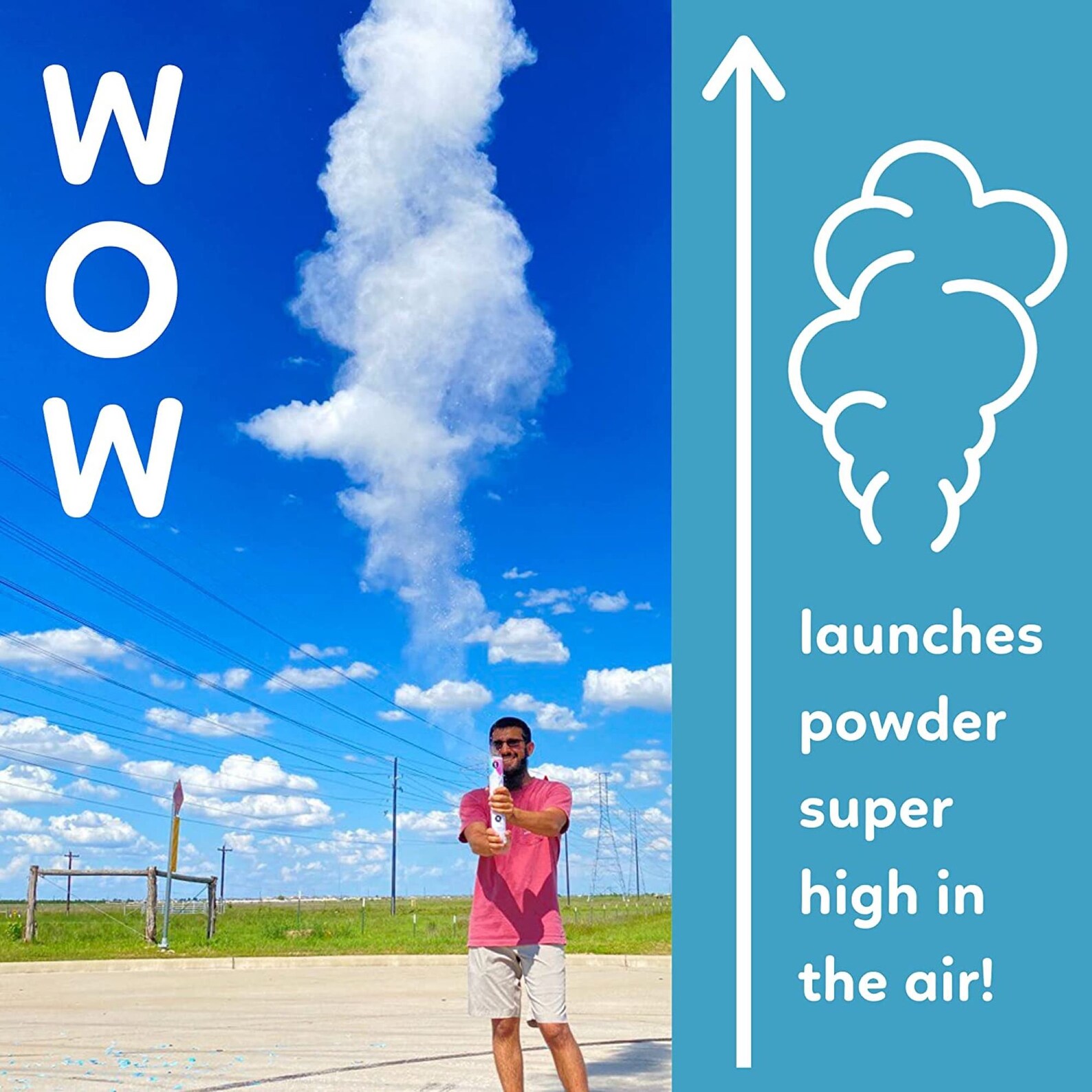 Gender Reveal Game Roulette Kit blue, Pink & White Fool Proof Confetti