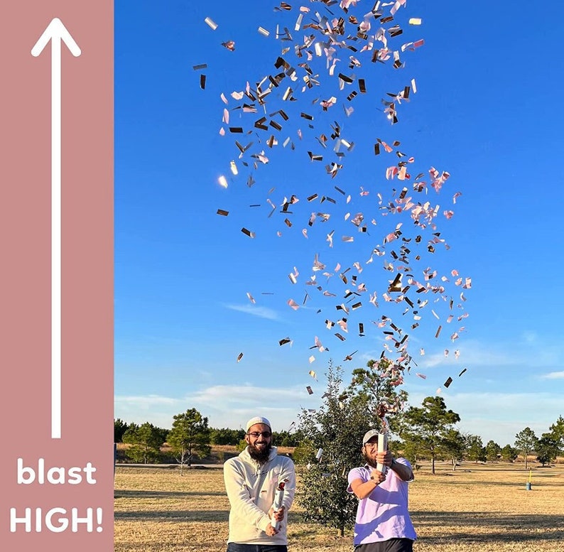 6 Pack Wedding Confetti Cannon Wedding Confetti Rose Gold Confetti Cannon Wedding Send off