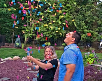 Biodegradable Confetti Party Poppers, Multicolor, 6-Piece