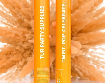 Orange Biodegradable Powder Poppers – Color Run, Party Celebration