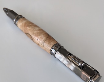 Bolt Action Pen w/ Lightning Strike Wood