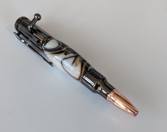 Mini Bolt Action Click Pen w/ Acrylic Barrel