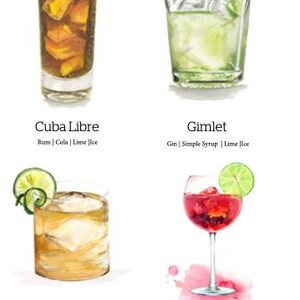 Minimalist Wedding Bar Sign Printable | 4x6 Cocktail Menu Sign | Instant Download Wedding Drink Menu | DIY Wedding Reception Decor | PDF