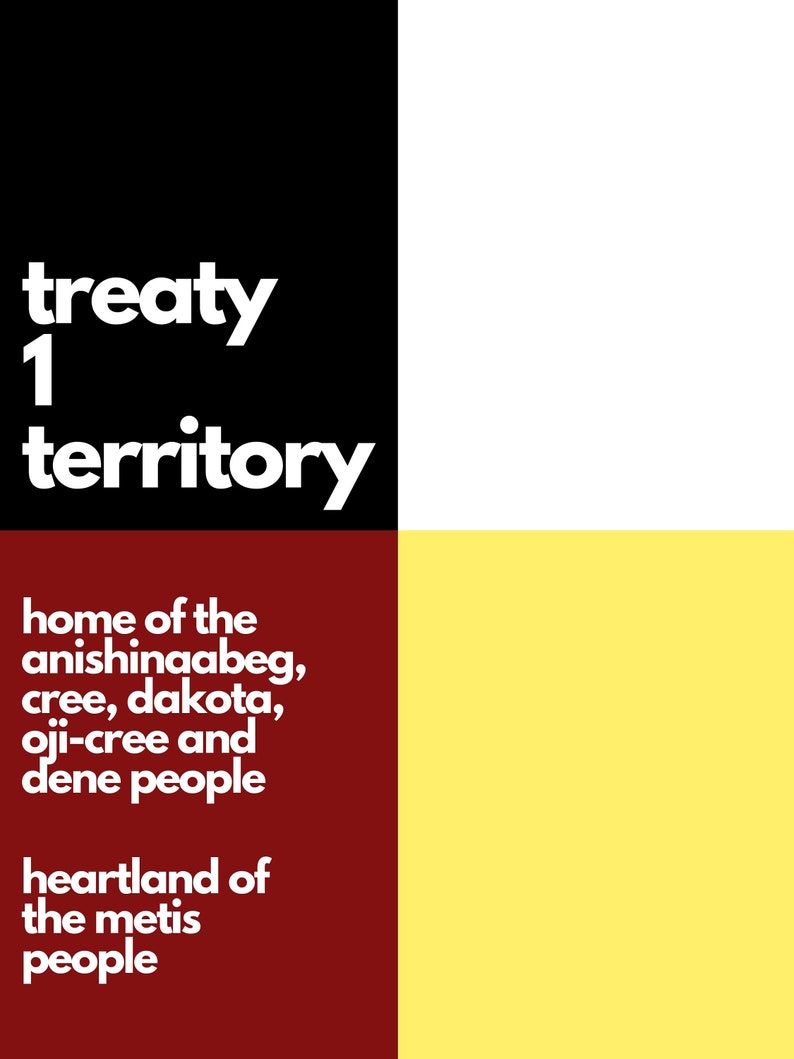 Land Acknowledgement Printable Treaty 1 Territory Ojibwe, Cree, Dakota