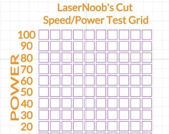 XCS Cutting Speed/Power Test Grid For Windows