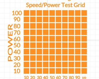 XCS Speed / Power Engrave Test Grid For Windows