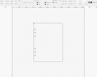 A5 Notebook Cover Cut File for Lightburn ONLY