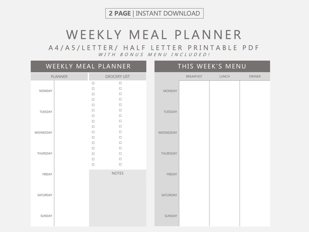 printable-pdf-weekly-meal-planner-weekly-food-planner-weekly-etsy