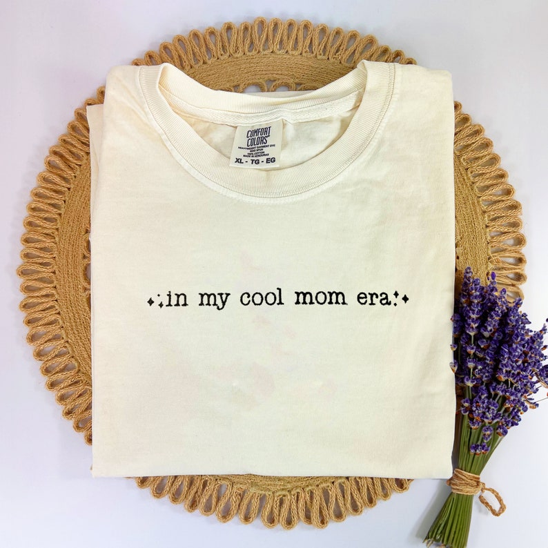 Custom In My Era EMBROIDERED Comfort Colors® T-Shirt, Personalized Mama Sweatshirt, Grandma Gift image 2