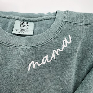 Custom EMBROIDERED Grandma Sweatshirt with Grandkids Names, Nana Shirt, New Grandma Hoodie, Chrsitmas Gifts For Grandma image 3