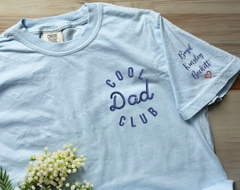 Cool Dads Club Shirt, Daddy Embroidered Shirt, Funny Husband Shirt, Gift for Him, Expectant Dad Announcement, Dad to be, Comfort Colors