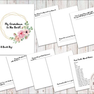 Oma Boek Cadeau: Print-and-Go en bewerkbare sjablonen met 21 verschillende opties
