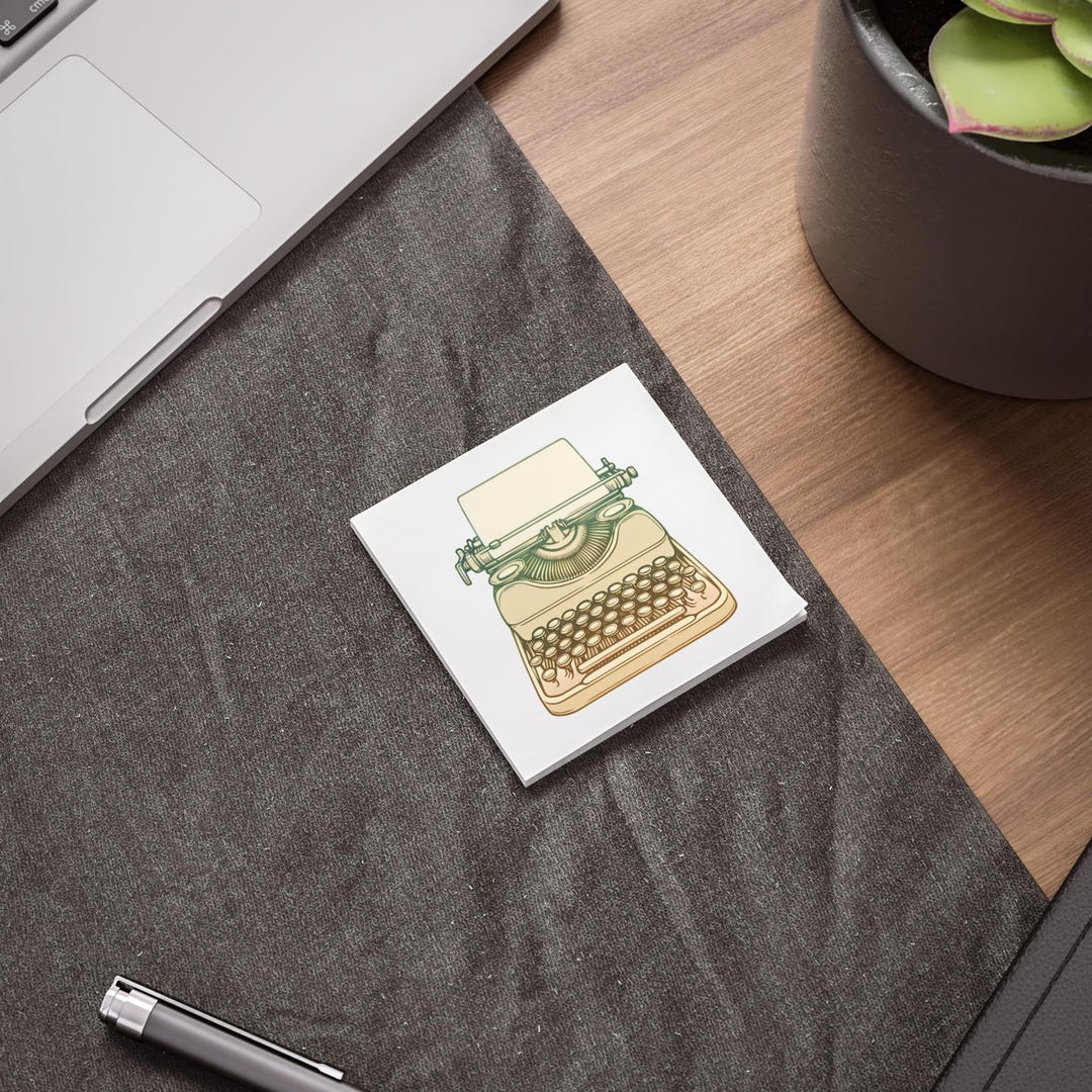 Vintage Typewriter Sticky Notes, Retro Writer Gift - Etsy
