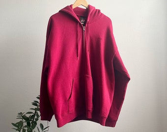 Vintage 90's USA Olympics Embroidered Red Zip up Hoodie