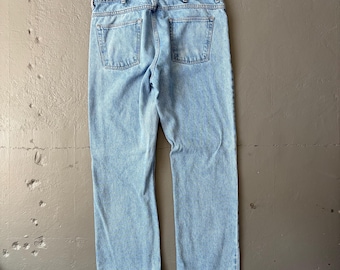 Vintage 1990’s LL Bean Light Wash Straight Denim Jeans - 36x29