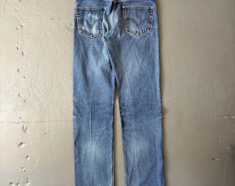 Vintage 2000’s Y2K Levi’s 505 Faded Mid Wash Denim Jeans - 34x35