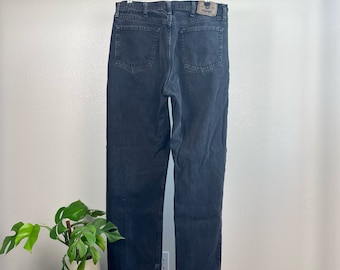 Vintage 90’s 2000’s Fade Black Straight Fit Wrangler Denim Jeans - 36x32