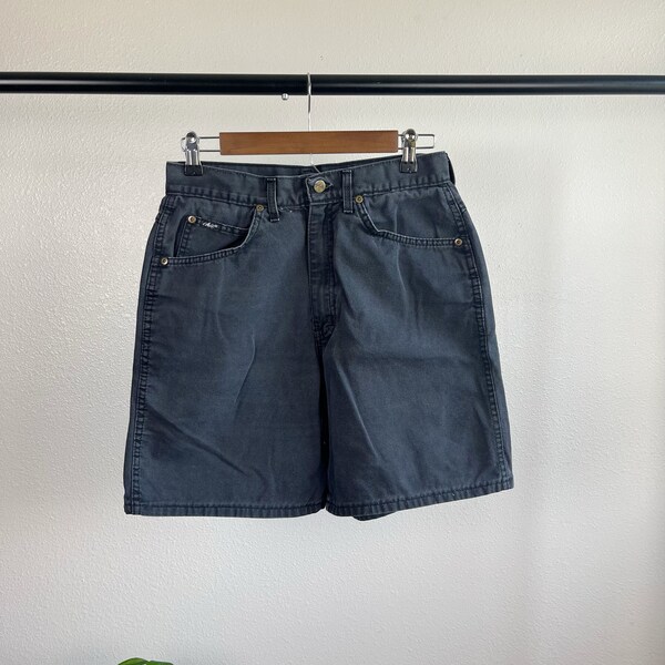 FRONT ZIP BAGGY DENIM SHORTS / VINTAGE IND