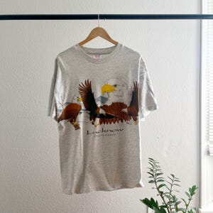 Vintage 1990’s Single Stitch Eagle Grey Wraparound Canada T-Shirt - XL