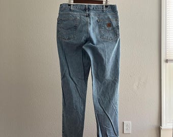 2000's y2K Carhartt Denim Light Wash Wide Jeans - 36x32