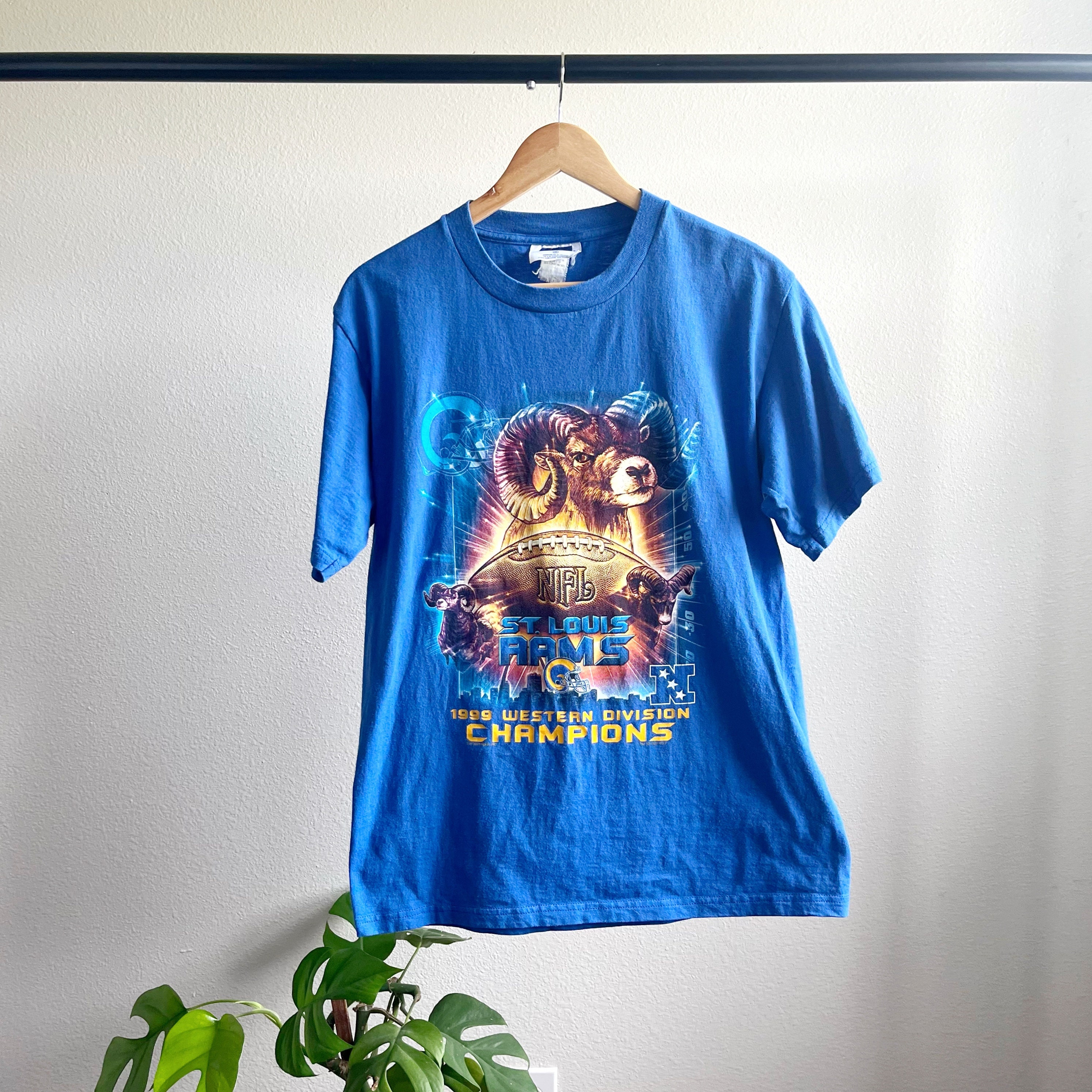 T-shirt NFL Vintage St Louis Rams 1999, Taille M - Look Sportswear Gris