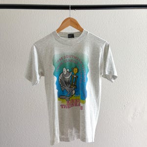 Vintage 1990’s Single Stitch Tiger Sharks Graphic Tee Shirt - Small
