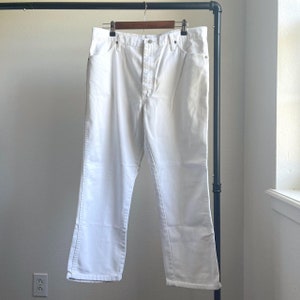 Vintage 90’s Rustler White Straight Fit Denim Jeans - 36x28