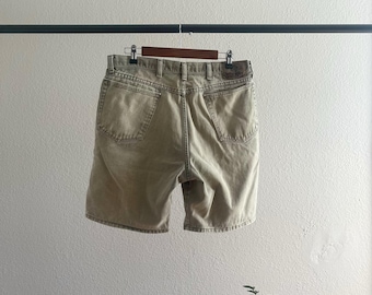Vintage 2000’s Y2K Wrangler Faded Green Denim Jean Shorts - 35