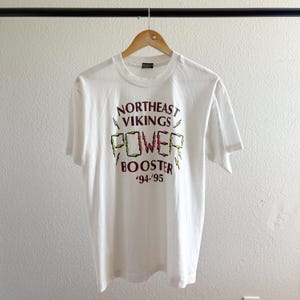 Vintage 1990’s Single Stitch Vikings High School Graphic Tee Shirt - Large