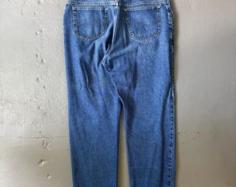 Vintage 2000’s Lee Mid Wash High Waisted Wide Leg Denim Jeans - 40x28