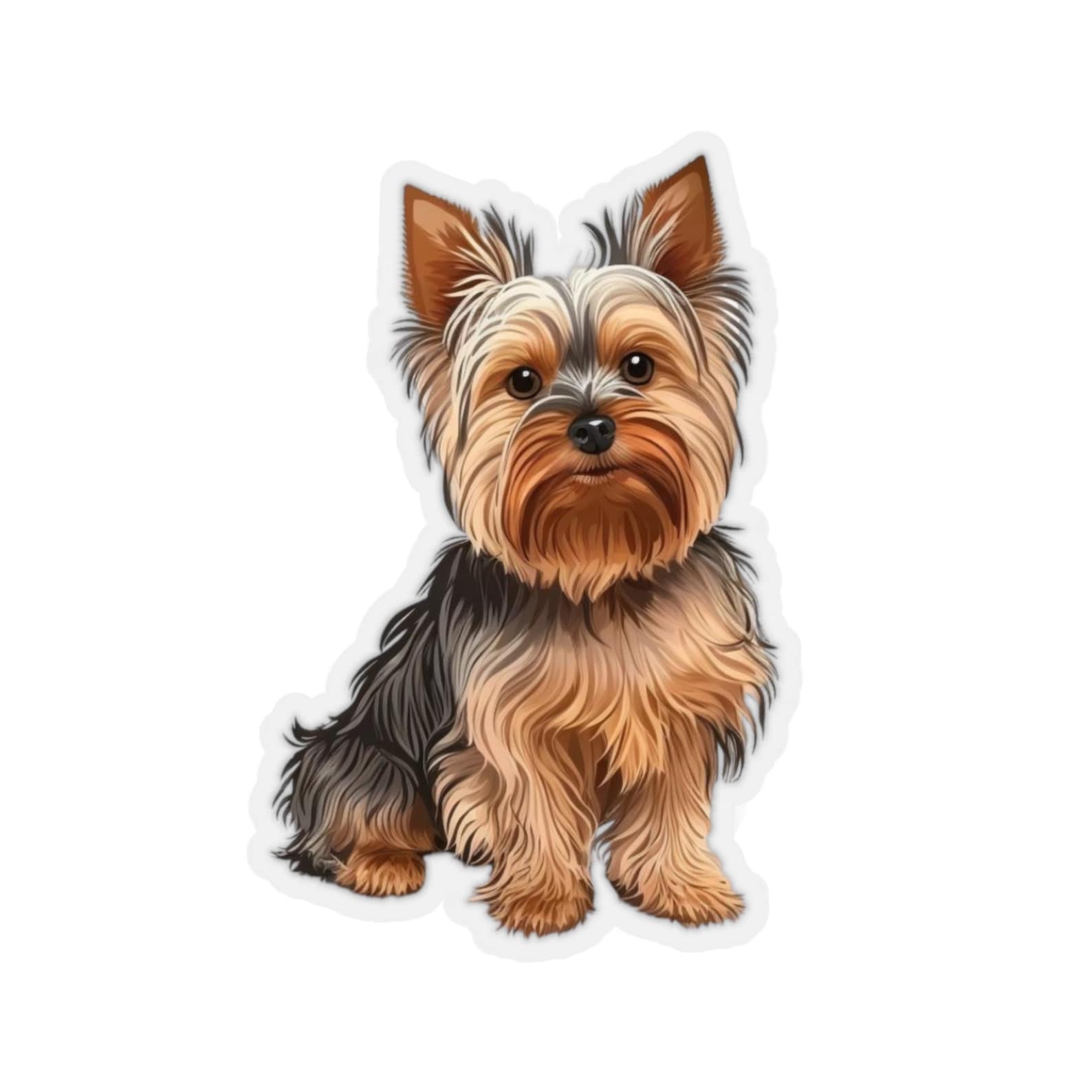 Yorkshire Terrier Sticker Yorkie Computer Sticker Dog Vinyl - Etsy