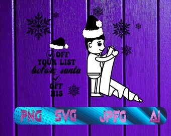 Check Off Your List/Christmas Svg, Xmax Svg/Cricut Cut File/Christmas Shirt/svg Christmas svg/Digital Download/Trendy womens T shirt.
