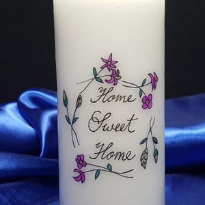 Aangepast kaarscadeau uit Nieuw-Zeeland met handgeschreven kalligrafie, Moving Home aandenken, gepersonaliseerde pijlerkaars, housewarmingcadeau