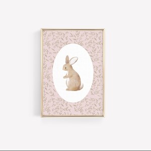 Pink Nursery Gallery Wall Set, Blush Pink Nursery Decor, Girls Gallery ...