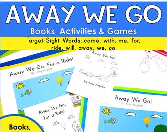 Transportation Sight Word Reader and Activities – Printable Learning to Read Games, Worksheets, and Books for Kindergarten & First Grade