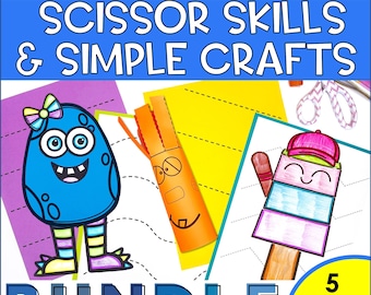 Printable Scissor Skills Activities with Crafts – Year-Round Cut and Paste for Kids (PreK–1st Grade)