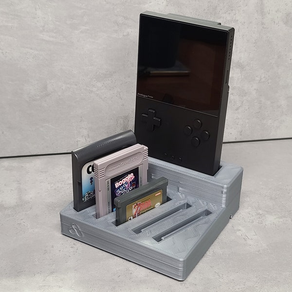 Grade C - Analogue Pocket Charging Stand - Stores Gameboy and GameGear games - 3D Printed