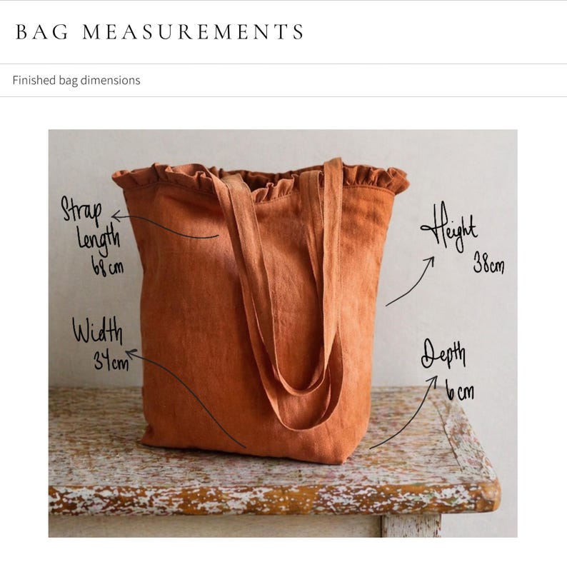 Ruffle Tote Bag Sewing Pattern PDF | Beginner Friendly | Video Tutorial ...