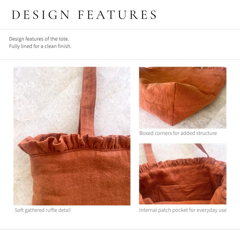 Ruffle Tote Bag Sewing Pattern PDF | Beginner Friendly | Video Tutorial ...