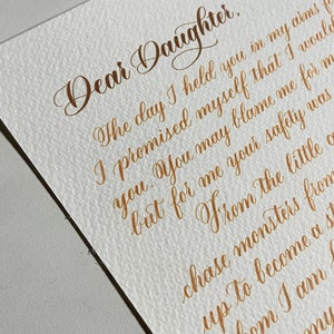 Carta de amor manuscrita personalizada em caligrafia | Carta manuscrita personalizada | Presente de aniversário, proposta de casamento, carta do dia do casamento