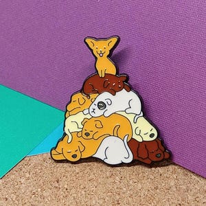 Cute dog enamel pin dog mom pin dog dad pin animal lover pin fur baby dog enamel pin funny dog pin chihuahua pin veterinarian pin gift
