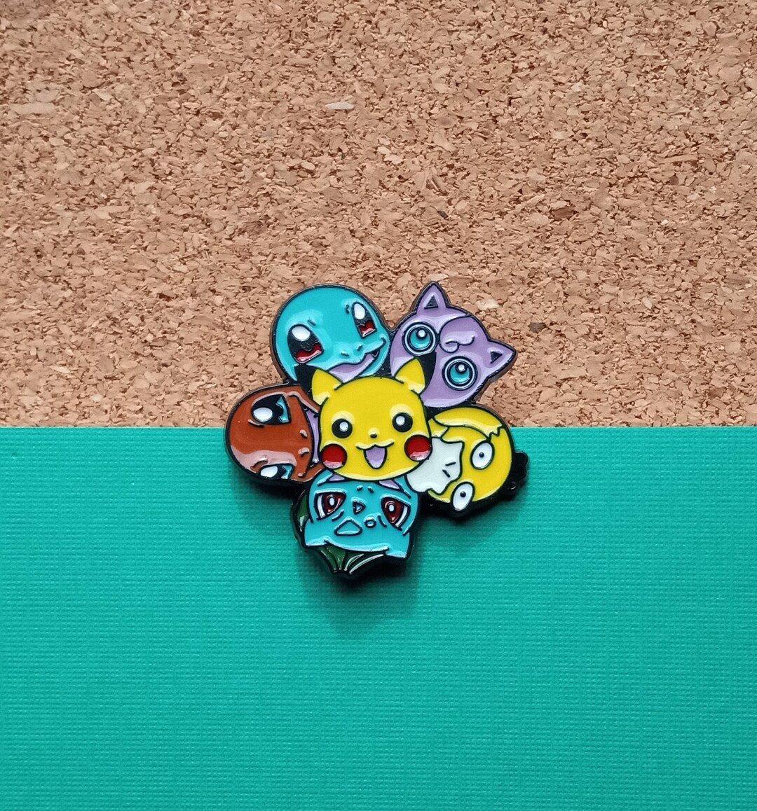 Pokemon Pin Pikachu Pin Pokemon Enamel Pin Squirtle Pin Etsy