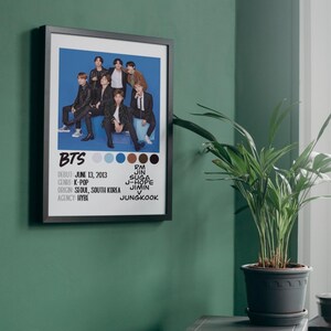 Póster de BTS Bangtan Boys / Descarga digital / 8x10, A4, tamaño carta (EE. UU.) 8.5x11, 11x14, 16x20 / Merchandising / K-Pop / Regalo / Arte mural / Decoración del hogar