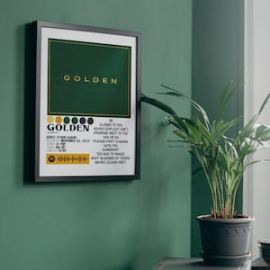 Póster del álbum musical JungKook Golden / Descarga digital / 8x10, A4, Carta 8.5x11, 11x14, 16x20 / Merchandising / K-Pop / Arte mural / Decoración del hogar