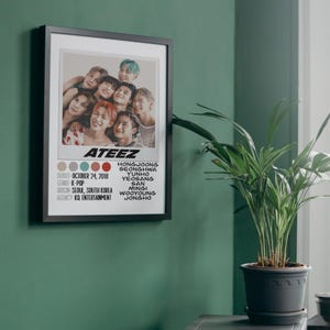 Póster de ATEEZ / Descarga digital / 8x10, A4, Carta EE. UU. 8.5x11, 11x14, 16x20 / Merchandising / K-Pop / Regalo / Arte mural / Decoración del hogar / Arte de fans