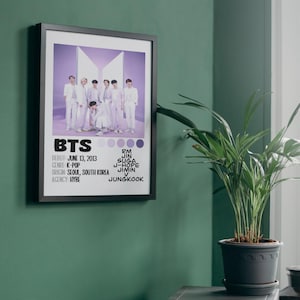 Pôster do BTS Bangtan Boys | Download digital | 8x10, A4, Carta EUA 8,5x11, 11x14, 16x20 | Produtos | K-Pop | Presente | Arte de parede | Decoração de casa