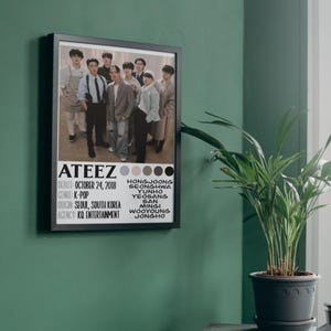 Ateez K-Pop Poster: Limited Edition Fan Art (Digital Download 8x10 JPEG & PNG Files)